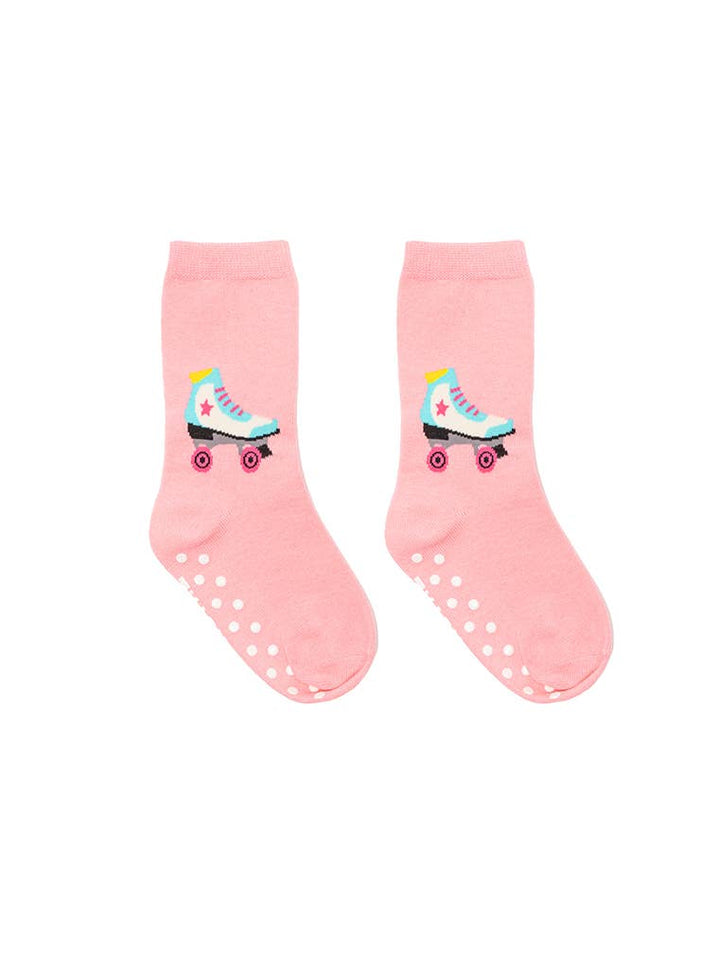 3D Packaged Crew Socks - Kids - Roller Skate - Pink - Premium Socks from Living Royal - Just $9.95! Shop now at Pat's Monograms