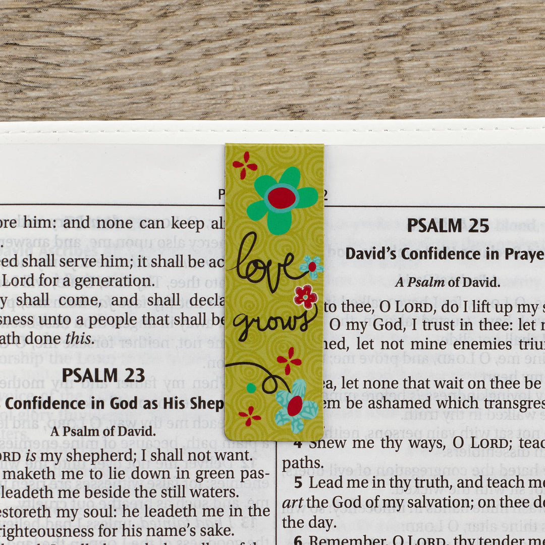 Love Never Fails Magnetic Bookmarks Set - Premium Books and Devotionals from Christian Art Gifts - Just $4.95! Shop now at Pat's Monograms