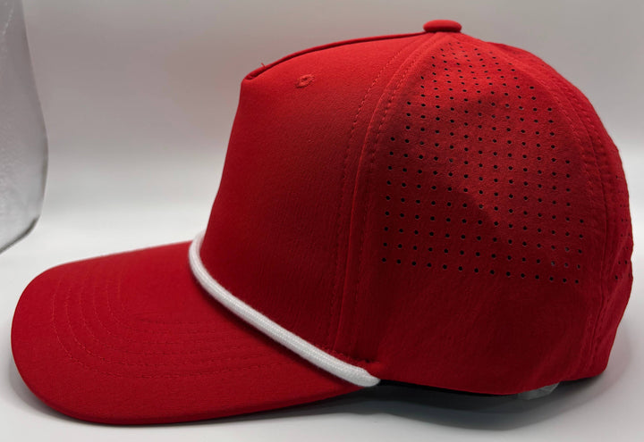Performance 5 Panel Rope Baseball Cap Air Flow - Premium Headwear from Stitch and Bill - Just $10! Shop now at Pat's Monograms