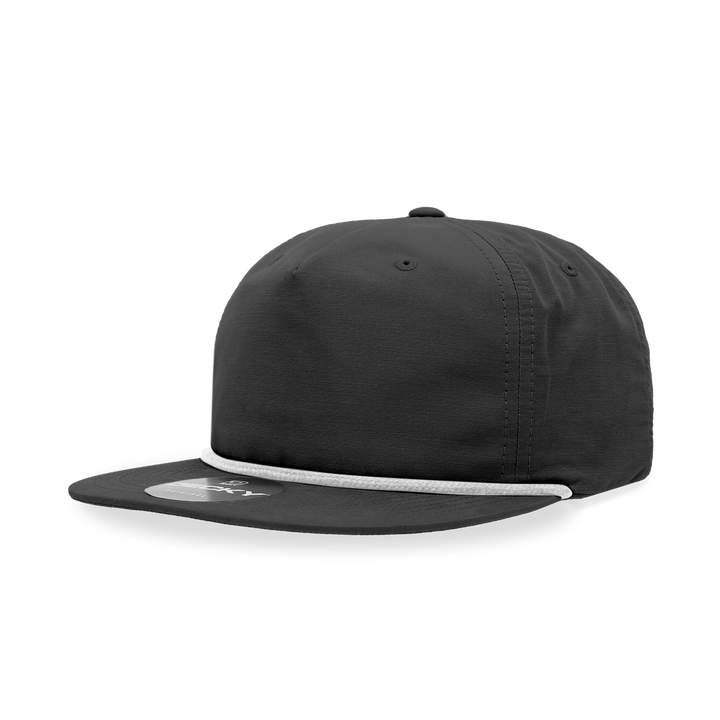 Decky 6032 Classic Rope Cap, 5 Panel Flat Bill Hat, Snapback - Premium Caps from The Park Wholesale - Just $14.95! Shop now at Pat's Monograms