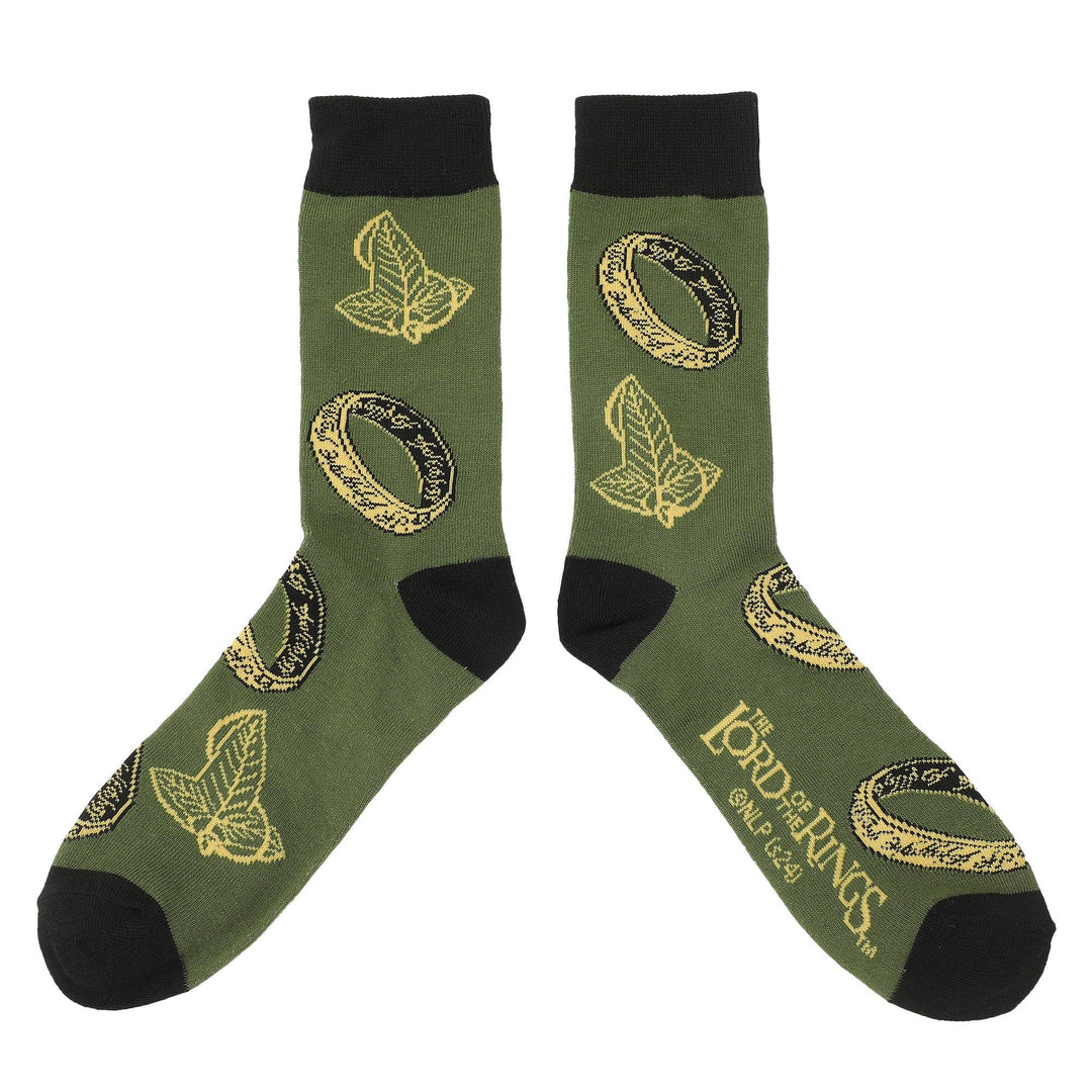 Lord Of The Rings Characters Adult 5-Pair Casual Crew Socks-OSFA - Premium socks from Bioworld Merchandising - Just $24.95! Shop now at Pat's Monograms