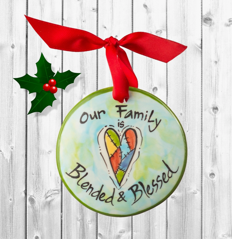 Blended Family Christmas Ornament - Premium  from Nola Watkins - Just $24.95! Shop now at Pat's Monograms