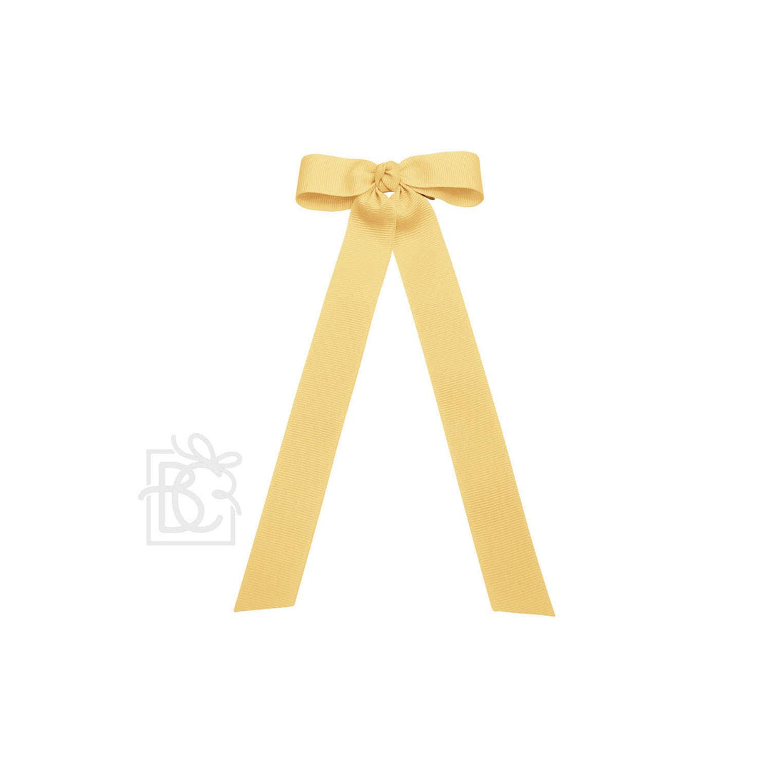 FLAT BOW W/ 7" STREAMERS ON ALLIGATOR CLIP - Premium Hair Bows from Beyond Creations, LLC - Just $9.95! Shop now at Pat's Monograms