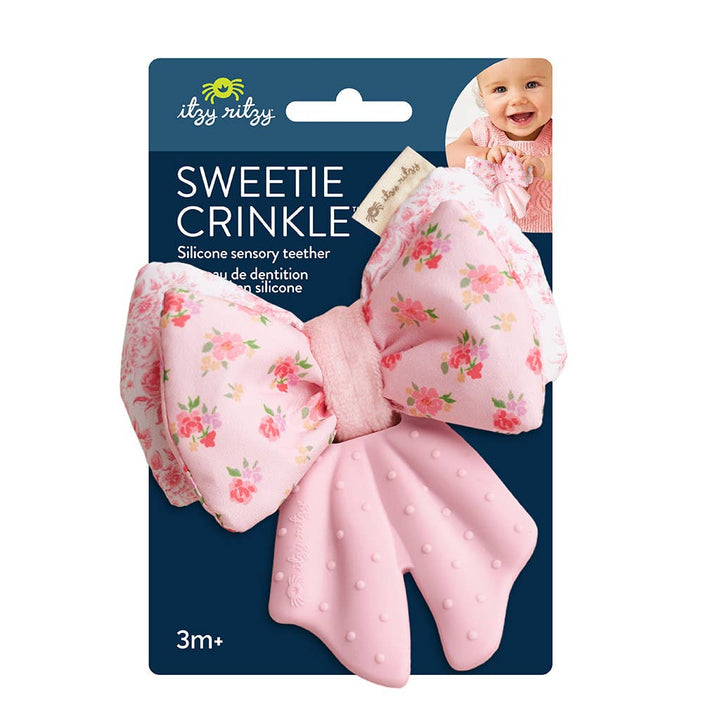 Bow Sweetie Crinkle™ - Premium teethers from Itzy Ritzy - Just $9.95! Shop now at Pat's Monograms