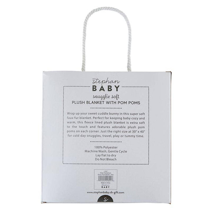 Winter Wonderland Bunny Plush Blanket - Premium Baby Blanket from Stephan Baby by Creative Brands - Just $36.95! Shop now at Pat's Monograms