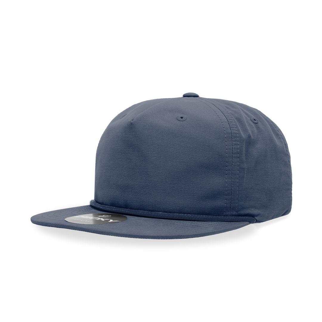Decky 6032 Classic Rope Cap, 5 Panel Flat Bill Hat, Snapback - Premium Caps from The Park Wholesale - Just $14.95! Shop now at Pat's Monograms