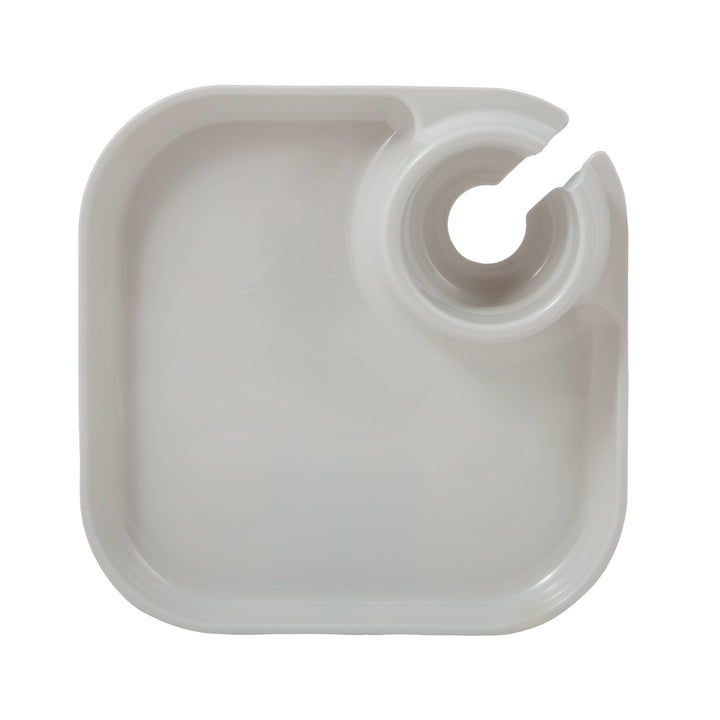 Reusable Party Plates w/ Stemware Holder - Set of 4 - White - Premium Kitchen Accessories from Fancy Panz - Just $19.95! Shop now at Pat's Monograms