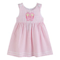 Pink Seersucker Pom Pom Flipflops Dress - Premium  from Lil Cactus - Just $26.95! Shop now at Pat's Monograms