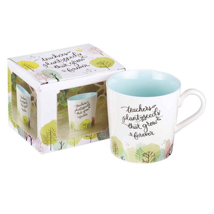 Teachers Plant Seeds Ceramic Coffee Mug - Premium gift item from Christian Art Gifts - Just $12.95! Shop now at Pat's Monograms
