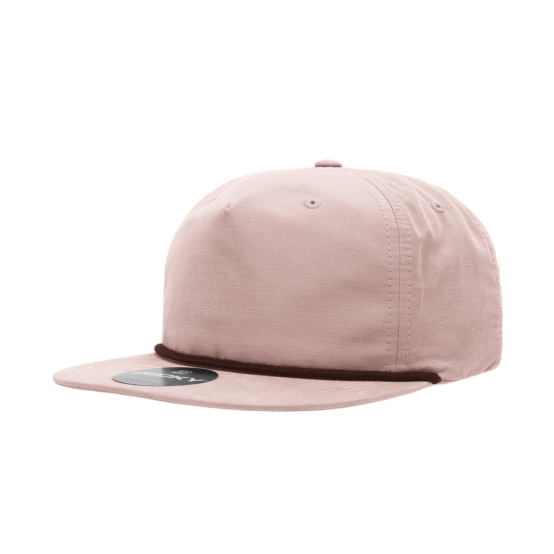 Decky 6032 Classic Rope Cap, 5 Panel Flat Bill Hat, Snapback - Premium Caps from The Park Wholesale - Just $14.95! Shop now at Pat's Monograms