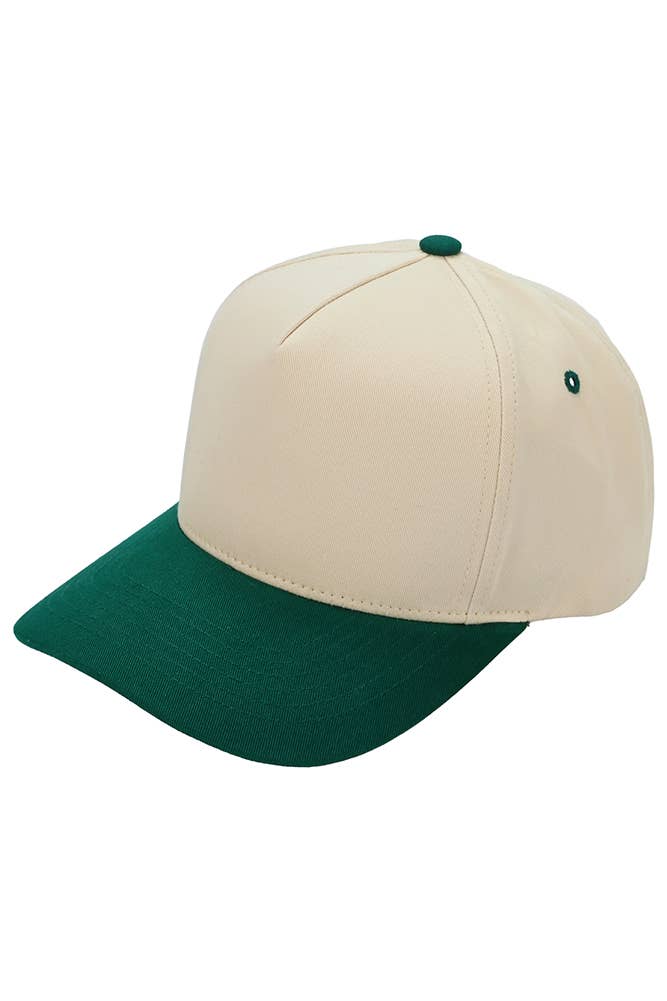 C.C Two Tone Canvas Trucker Hat Baseball Cap - Premium baseball cap from Hana - Just $12! Shop now at Pat's Monograms