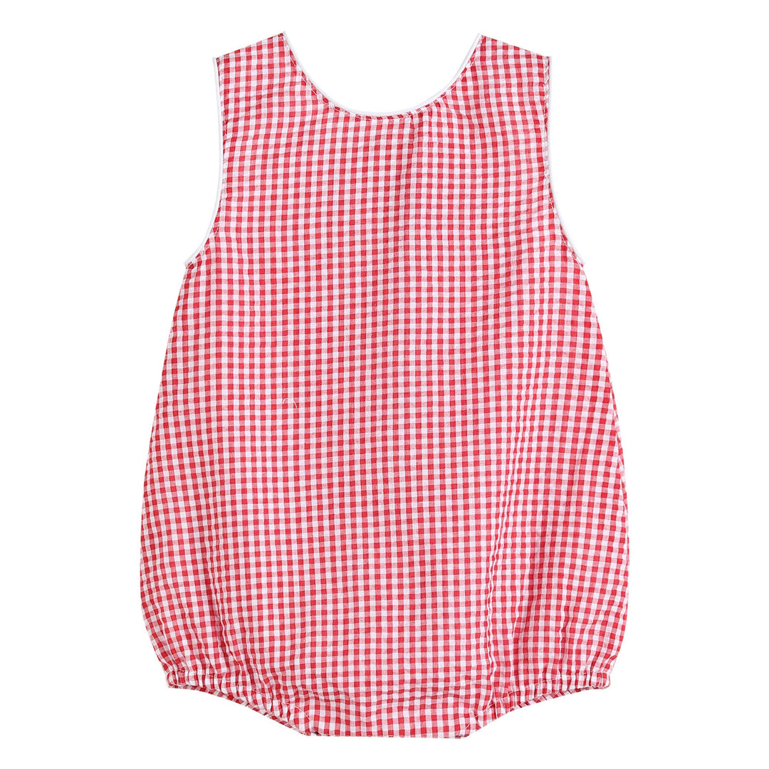 Classic Red Gingham Baby Bubble Romper - Premium Baby & Toddler Outfits from Lil Cactus - Just $29.95! Shop now at Pat's Monograms