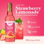 Strawberry Pink Lemonade Syrup Concentrate - Premium drink mix from Jordan's Skinny Mixes - Just $9.59! Shop now at Pat's Monograms