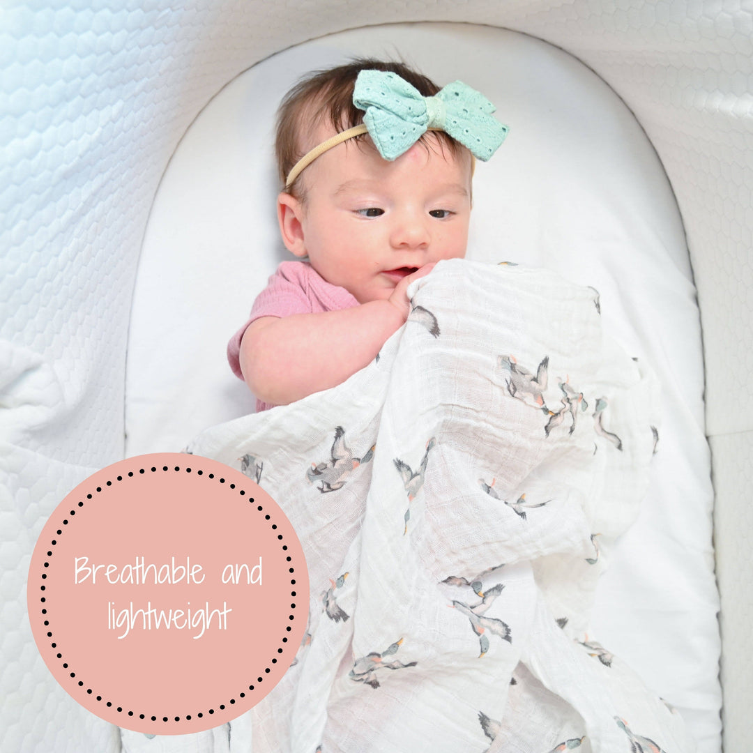Quackin'up Baby Muslin Swaddle Blanket - Premium Swaddle from LollyBanks - Just $19.95! Shop now at Pat's Monograms