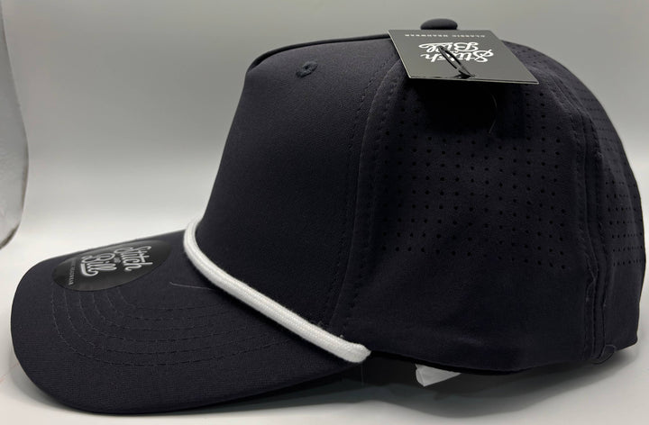 Performance 5 Panel Rope Baseball Cap Air Flow - Premium Headwear from Stitch and Bill - Just $10! Shop now at Pat's Monograms