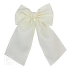 Matte Satin Longtail Hair Bow with Euro Knot - Premium Hairbows from Beyond Creations, LLC - Just $19.95! Shop now at Pat's Monograms