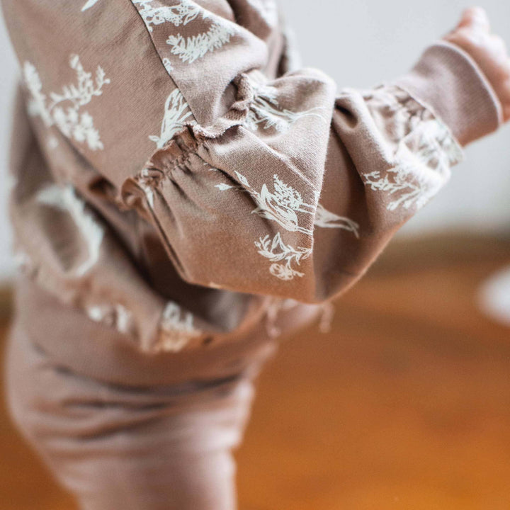 Little Wild Flower Toddler Sweatshirt Set - Premium Baby & Toddler Outfits from Burt's Bees Baby - Just $30! Shop now at Pat's Monograms