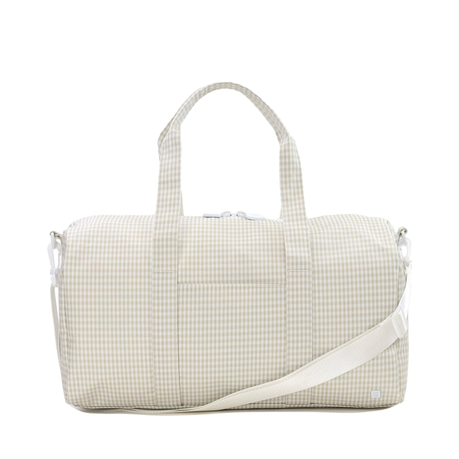 WEEKENDER Duffel Bag - GINGHAM PEARL GREY - Premium Duffel Bags from TRVL Design - Just $64.95! Shop now at Pat's Monograms