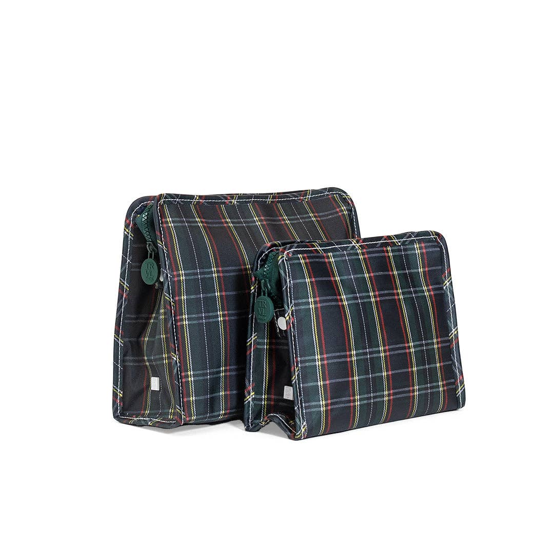 ROADIE LARGE Zip Pouch - CAMBRIDGE PLAID - Premium travel bag from TRVL Design - Just $32! Shop now at Pat's Monograms