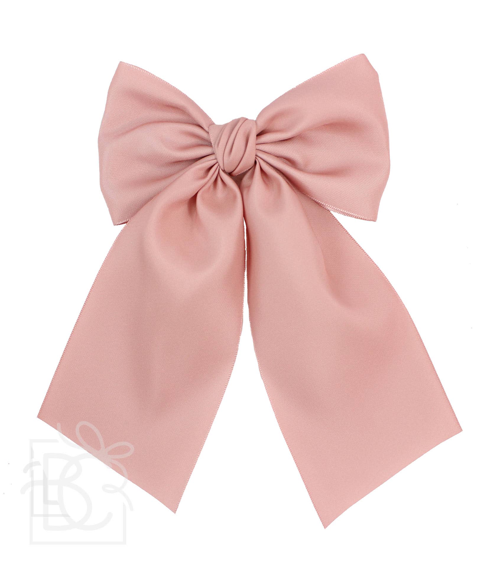 Matte Satin Longtail Hair Bow with Euro Knot - Premium Hairbows from Beyond Creations, LLC - Just $19.95! Shop now at Pat's Monograms