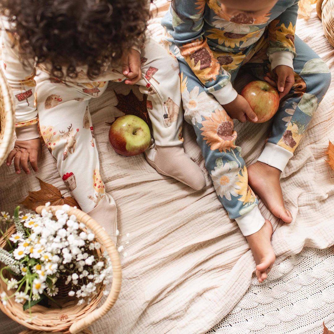 Sunflowers Sleep & Play - Premium Baby & Toddler Outfits from Burt's Bees Baby - Just $16.95! Shop now at Pat's Monograms