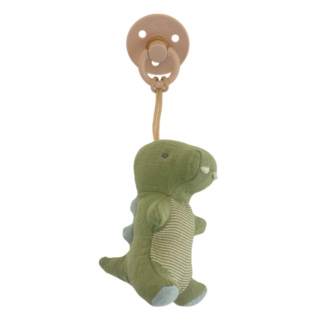 Bitzy Pal Natural Rubber Pacifier & Plush - Premium  from Itzy Ritzy - Just $14.95! Shop now at Pat's Monograms