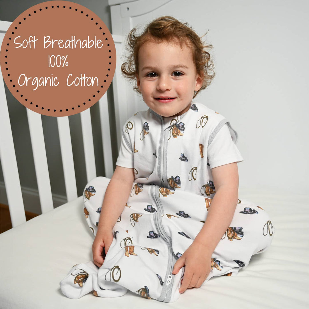 Life Is Better In Boots Baby Sleep Sack, 100% Organic Cotton - Premium Swaddle from LollyBanks - Just $21.95! Shop now at Pat's Monograms