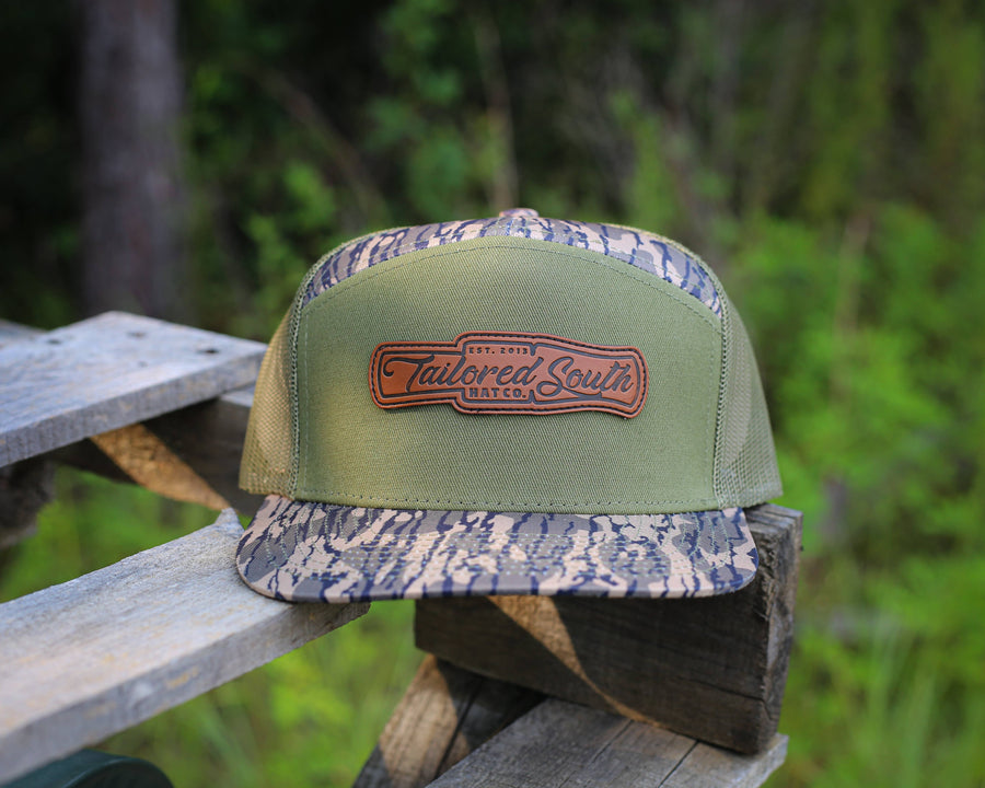 TS131 - Leather Duck Call - 7 Panel - Premium hat from Tailored South Hat Co. - Just $28.95! Shop now at Pat's Monograms