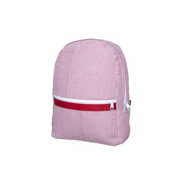Small Seersucker Backpacks - Premium Backpack from Mint - Just $26.95! Shop now at Pat's Monograms