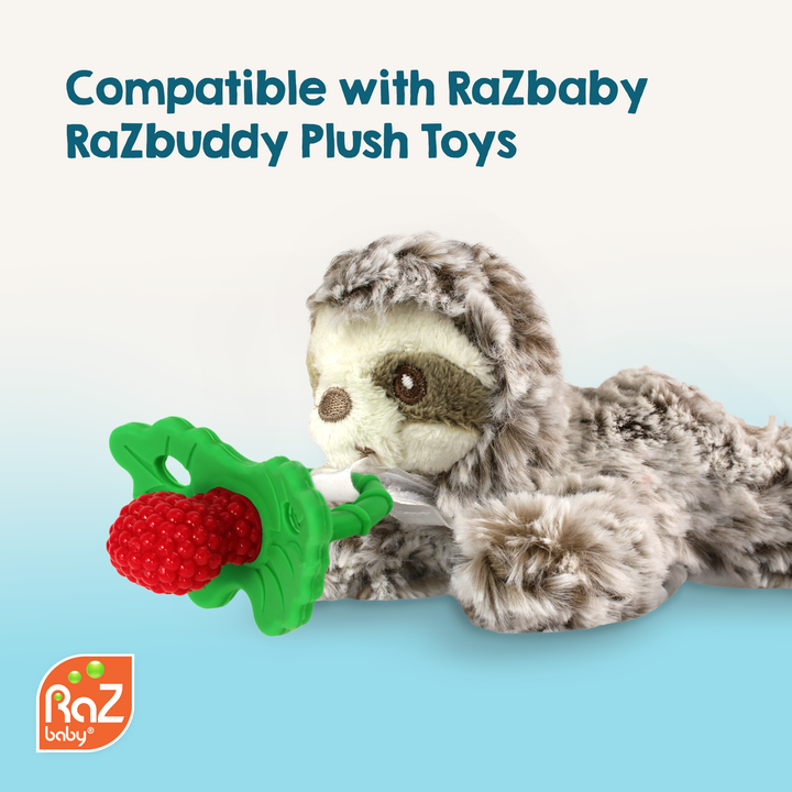 RaZberry Silicone Teether - Blue Moon - Premium Baby Soothers from RaZbaby - Just $5.95! Shop now at Pat's Monograms