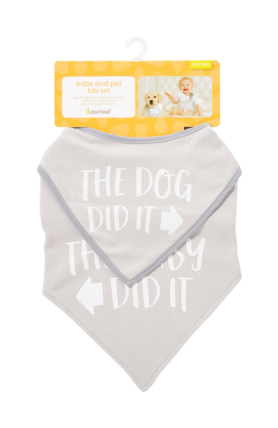 Baby And Pet Bib Set - Premium Baby Gift Sets from Pearhead - Just $12.95! Shop now at Pat's Monograms