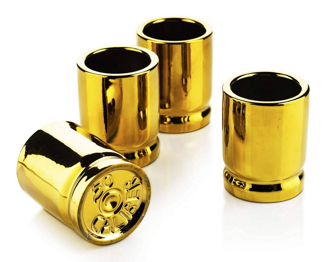 50 Caliber Shot Glasses Set - Set of 4 - Premium drinkware from The Wine Savant / Khen Glassware - Just $26.95! Shop now at Pat's Monograms