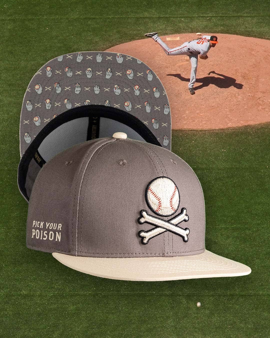 Pick Your Poison Cap - Premium baseball cap from Baseballism - Just $39! Shop now at Pat's Monograms