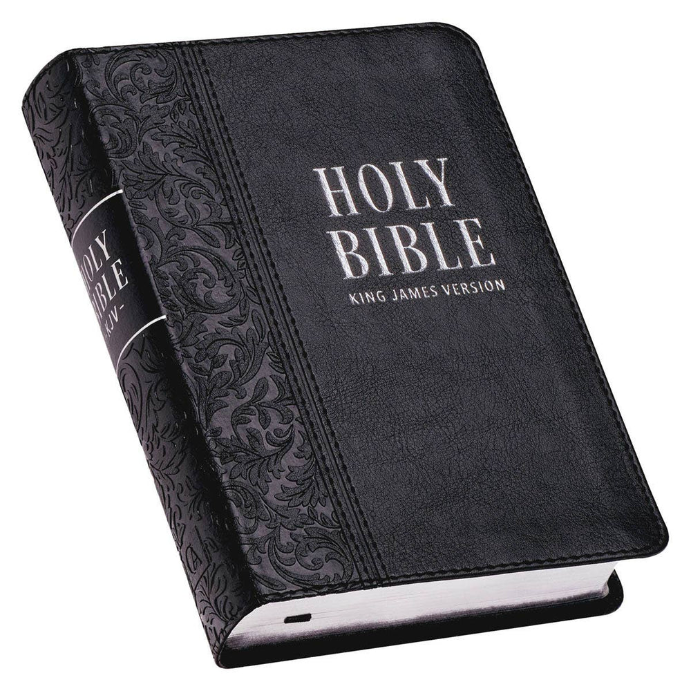 KJV Bible Compact LP Faux Leather, Black - Premium Bible from Christian Art Gifts - Just $24.99! Shop now at Pat's Monograms