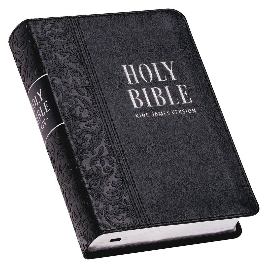 KJV Bible Compact LP Faux Leather, Black - Premium Bible from Christian Art Gifts - Just $24.99! Shop now at Pat's Monograms