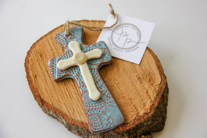 Trinity Cross - Premium decor from Prodigal Pottery - Just $21.95! Shop now at Pat's Monograms