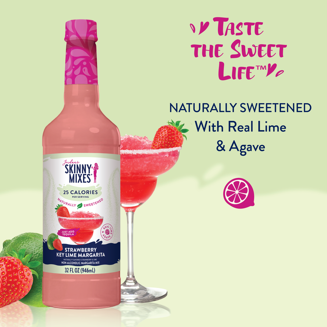 Natural Strawberry Key Lime Margarita - Mixer - Premium drink mix from Jordan's Skinny Mixes - Just $9.95! Shop now at Pat's Monograms