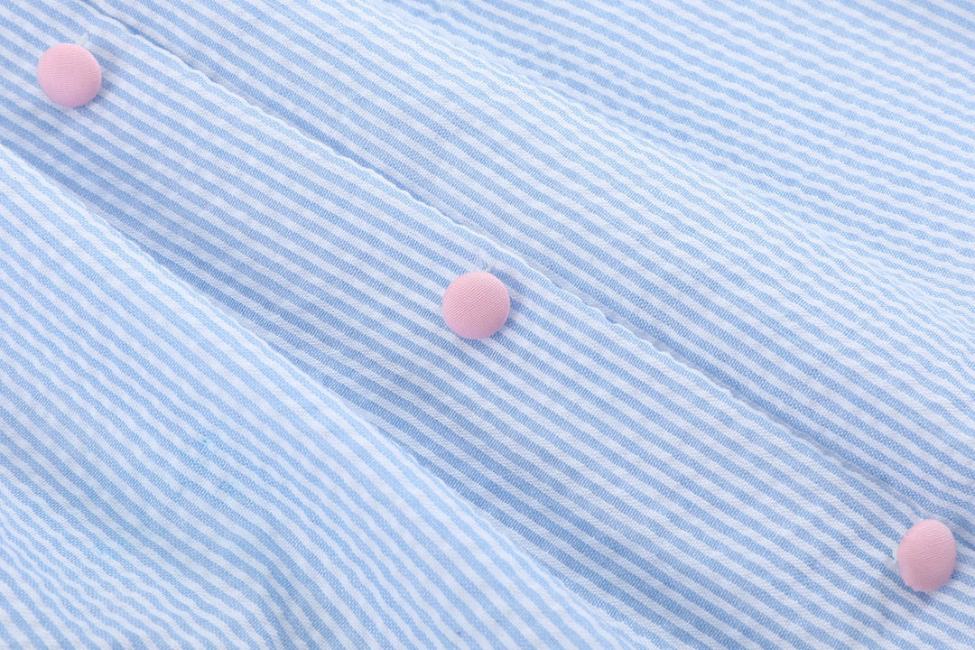 Blue Bunnies Seersucker Yoke Dress - Premium Baby & Toddler Dresses from Lil Cactus - Just $39.95! Shop now at Pat's Monograms