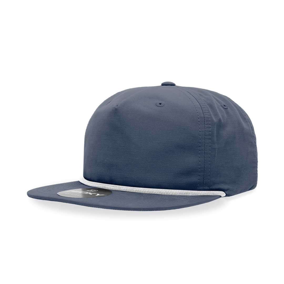 Decky 6032 Classic Rope Cap, 5 Panel Flat Bill Hat, Snapback - Premium Caps from The Park Wholesale - Just $14.95! Shop now at Pat's Monograms