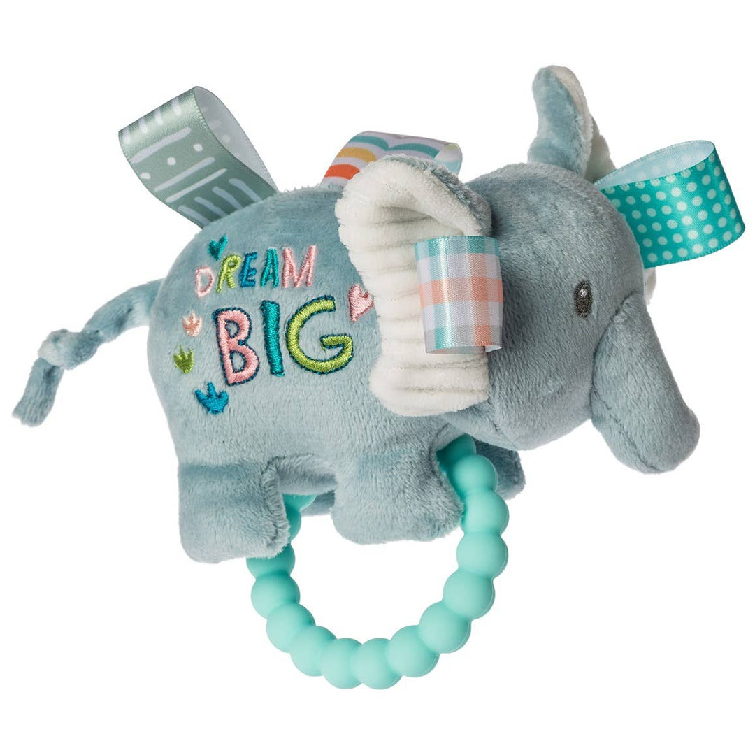 Taggies Dream Big Elephant Teether Rattle - Premium Baby Accessories from Mary Meyer - Just $9.95! Shop now at Pat's Monograms