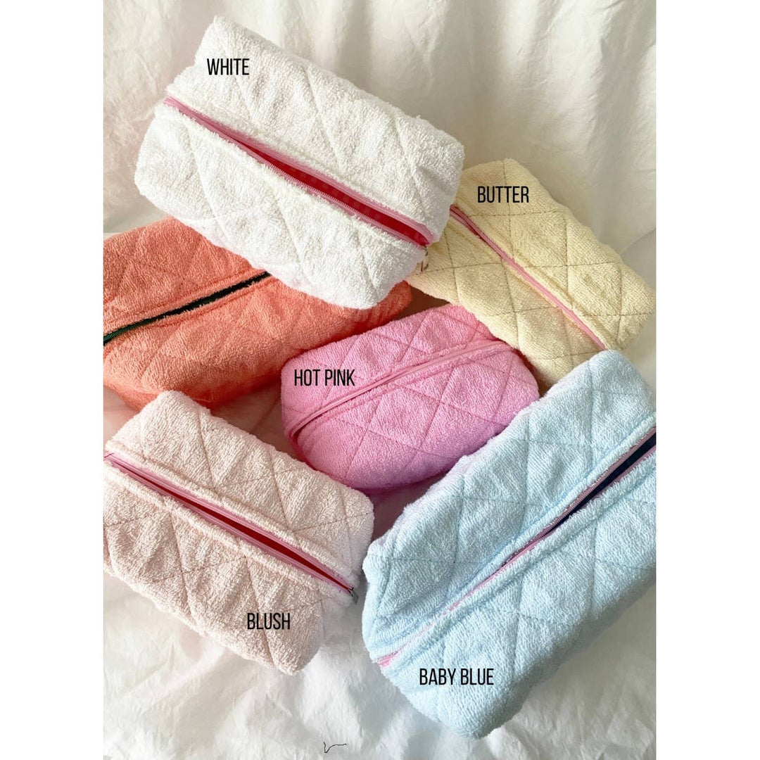 Regular Size Make Up Bag - TERRY: ONE SIZE / ALMOND - Premium  from LoveLina - Just $16! Shop now at Pat's Monograms