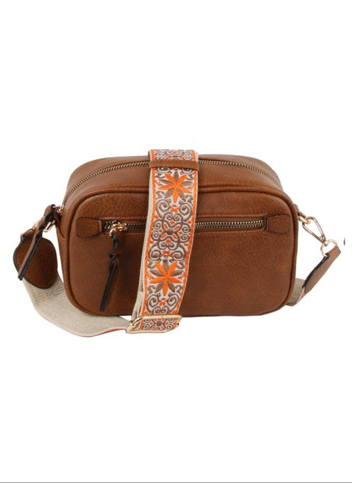 Boho Guitar Strap Women's Crossbody Bag - Premium Bags and Totes from MiMi Wholesale - Just $29.87! Shop now at Pat's Monograms