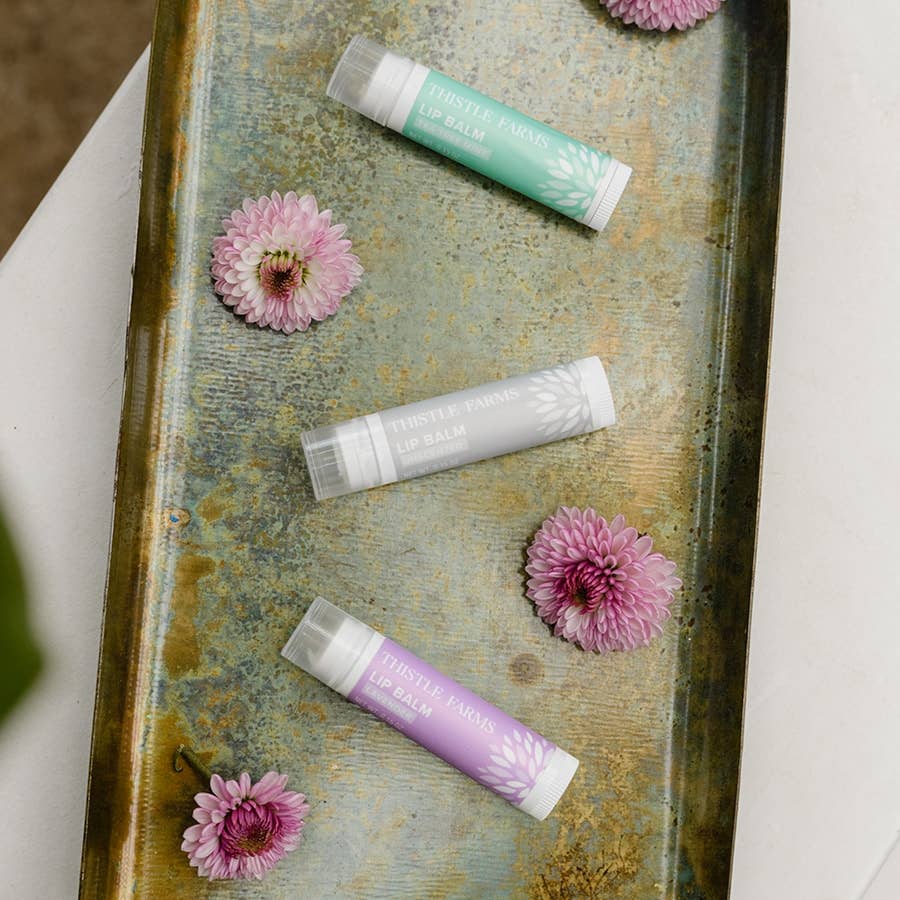 Lip Balm | Lavender, Tea Tree Mint, Unscented - Premium lip balm from Thistle Farms - Just $4.50! Shop now at Pat's Monograms