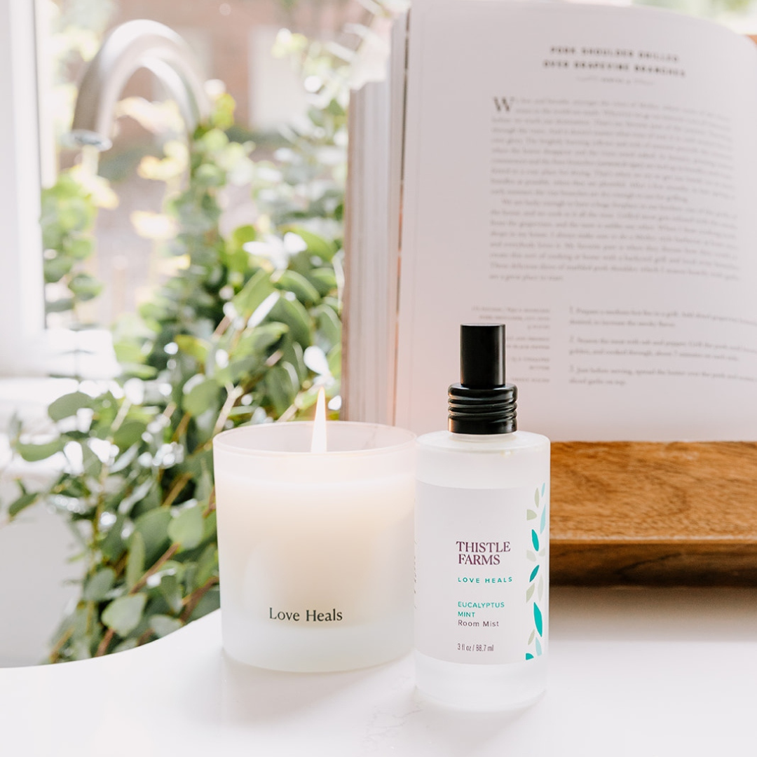 Eucalyptus Mint Soy Candle Love Heals Collection - Premium candles from Thistle Farms - Just $32! Shop now at Pat's Monograms