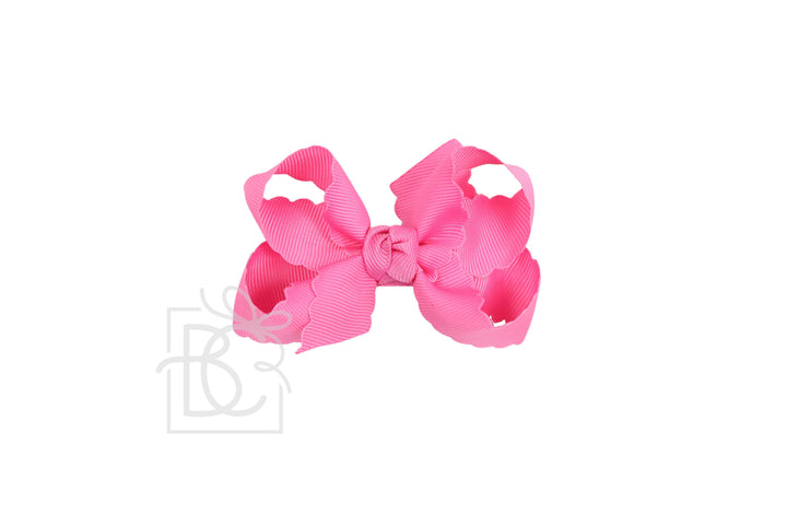 SCALLOPED EDGE BOW - Premium Hair Bows from Beyond Creations, LLC - Just $9.95! Shop now at Pat's Monograms