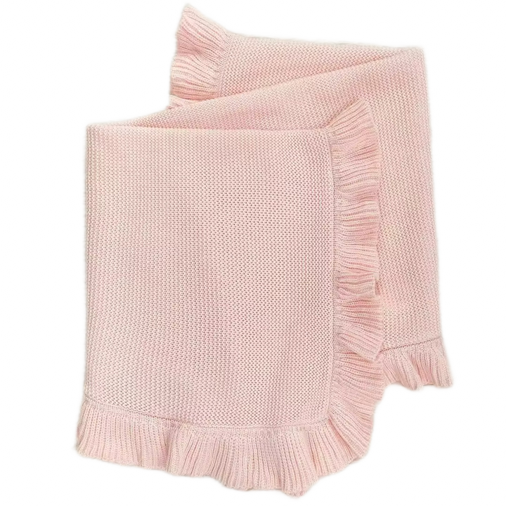 Nap Time Cotton Blanket RUFFLE Edge - Baby Quilt Blanket - Premium Baby Blanket from Zsa Zsa & LoLLi Monogram Blanks - Just $39.95! Shop now at Pat's Monograms