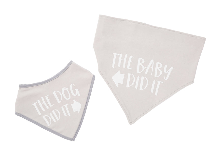 Baby And Pet Bib Set - Premium Baby Gift Sets from Pearhead - Just $12.95! Shop now at Pat's Monograms