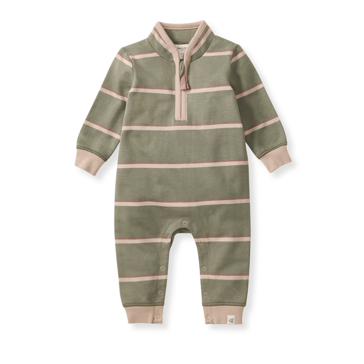 Holland Stripe Infant Jumpsuit - Premium Baby & Toddler Outfits from Burt's Bees Baby - Just $22.95! Shop now at Pat's Monograms