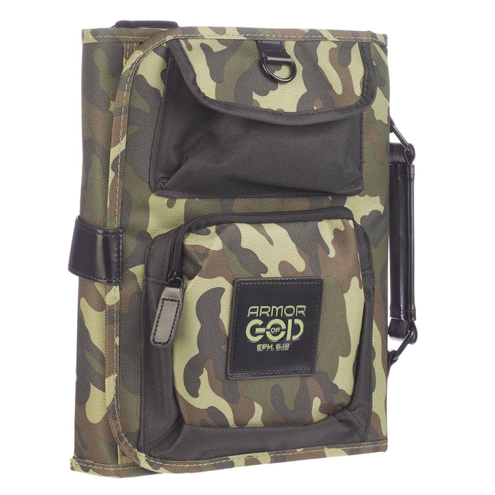Camouflage Tri-Fold Organizer Bible Cover - Premium Books and Devotionals from Christian Art Gifts - Just $34.99! Shop now at Pat's Monograms