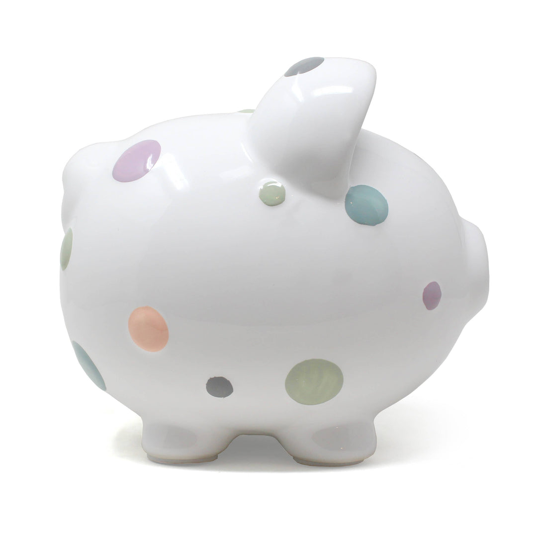 Pastel Multi Dot Bank - Premium  from Child To Cherish® - Just $38.95! Shop now at Pat's Monograms